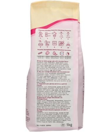 FunCakes Mix for Choco Sponge Cake Easy to Use Wonderfully Light Chocolate Cake Perfect for Cake Decoration Confectioner Quality Chocolate Cake Base Halal 1 kg Chocolate 1 kg - Buy Online on GoSupps.com