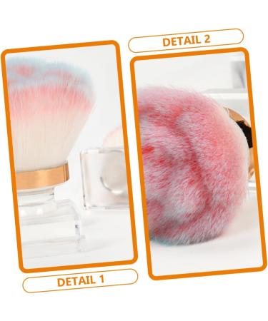 minkissy Nail Dust Brush Rose-shaped Nail Powder Brush Single-branch Loose Powder Blush Brush (rose-gradient Powder Foundation Makeup Abs Blusher Powder Foundation Brush - Buy Online on GoSupps.com