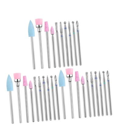 POPETPOP 3 Sets 10pcs Nail Drill Tool Nail Drill Bit Diamond Nail Drill Bits Gel Nail Kit Nail Painting Kit Carbide Drill Bits Kit De Manicura Pedicure Tools Manicure Grinding Head Mx3pcs As Shownx3pcs