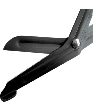 50x Knee-Bent First Aid Scissors - 18.5 cm Black Matte Lister Rescue Bandage Scissors for International Shipping - Buy Online on GoSupps.com