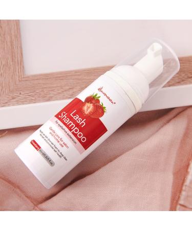 Lunamoon Eyelash Shampoo | Gentle Foam Cleanser for Eyelash Extensions | 60ml | Remove Oil & Makeup | Includes Cleaning Brush - Buy Online on GoSupps.com