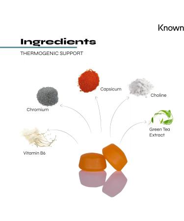 Known Nutrition Thermogenic Weight Loss Gummies - Natural Metabolism Support | 60 Vegan Gummies - Buy Online on GoSupps.com
