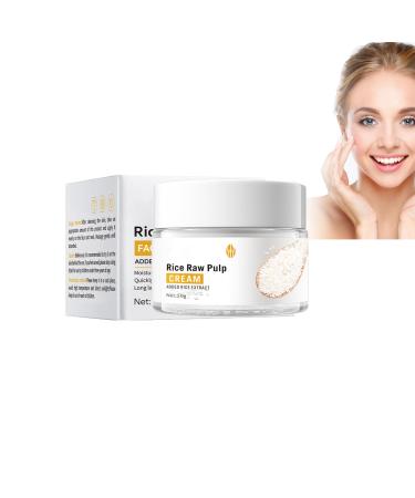 Hppsctink Rice Cream for the Face 50 g Anti-Wrinkle Cream with Rice Base Hydration and Deep Action Repair Skin Barrier Reduces Pigmentation Cream