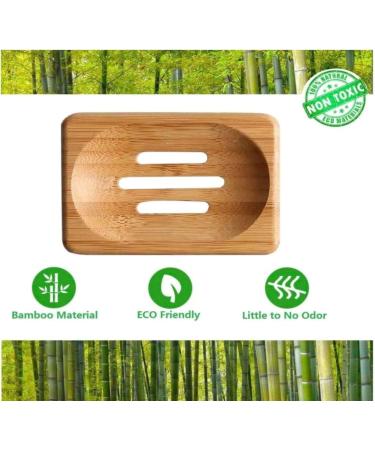 Pears Pure & Gentle Transparent Soap Bar 4x100 g (Natural Oils)+ Dr Cosi Natural Wooden Bamboo Soap Dish Storage Holder - Buy Online on GoSupps.com