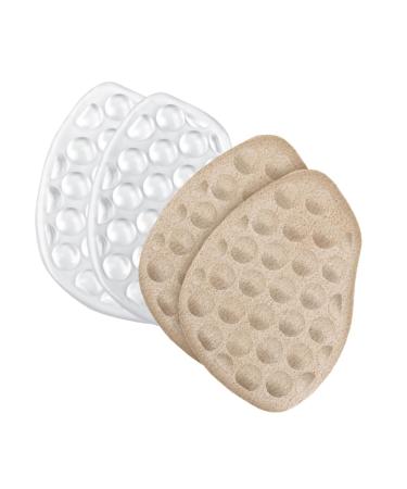 2 Pairs High Heels Forefoot Stickers Nonslip Forefoot Cushion Metatarsal Pads Women Shoes Foot Cushions Metatarsal Pads Insert High Heel Inserts High Heels Forefoot Insoles