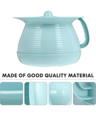 Unisex Chamber Pot with Lid Spittoon Chamber Bucket Plastics Bedpan Seat Urinal Toilet Household Night Urine Jug for Men Women Elderly Kids (Color : Sky-Blue) - Buy Online on GoSupps.com