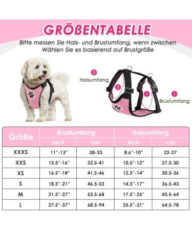 Buy Eyin Pink Dog Harness with Seat Belt for Car - Adjustable & Breathable 2 Carabiner Hooks for Child Safety Seat or Trunk Size S - International Shipping - Buy Online on GoSupps.com