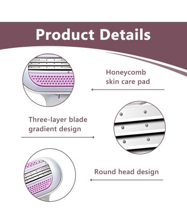  meukcez Venus 8-Pack Women's Replacement Razor Blades with 3-Blade System Moisture Strips for a Smooth Shave  - Buy Online on GoSupps.com
