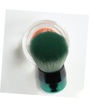 Beavorty 1Pc makeup brush travel blush brush travel powder brush makeup blush brush kabuki liquid blush bronzer brush green powder single contouring brush artificial fiber 8.5x6.5cm Green - Buy Online on GoSupps.com