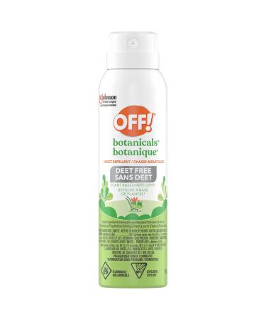 OFF! Botanicals Deet Free Plant-based Insect and Mosquito Repellent Aerosol Non-Greasy and Non-Sticky on Skin No Added Dyes or Fragrance 142g