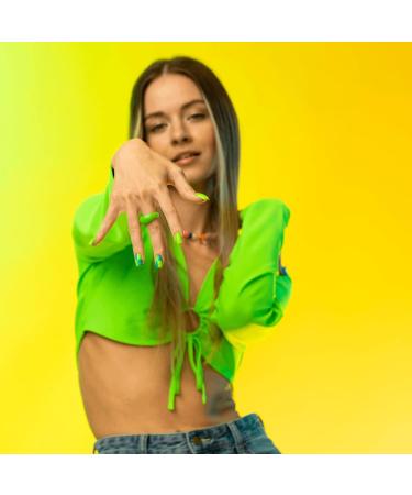 SEMILAC 447 Loco Lime Nail UV Gel Polish | Long Lasting and Easy to Apply | Soak off UV/Led | Perfect for Home and Professional Manicure and Pedicure 7 ml - Buy Online on GoSupps.com