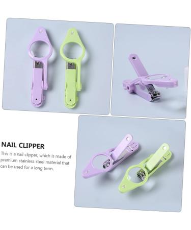 Ipetboom 1pc Nail Clippers Portable Nail Cutters Cat Claw Trimmer Small Dog Nail Puppy Nail Cuticle Clippers Toenails Clippers Toenail Clipper Magnifier Purple Child Led Stainless Steel Purple 15*4.5*1.6cm - Buy Online on GoSupps.com