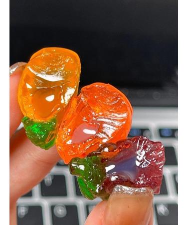 Fruit Juice Fudge 5 kinds of fruit gummy candy white peach gummies pineapple orange soft candy healthy nutritious dessert wedding candies New Year Candy delicious snack gift pack (Peach 1bag) Peach 1bag - Buy Online on GoSupps.com