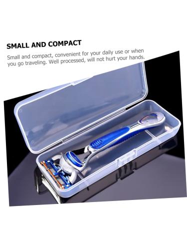 Frcolor 50-Piece Portable Razor Storage Box - Clear Plastic Container for Razors | Travel-Friendly Razor Holder - Buy Online on GoSupps.com