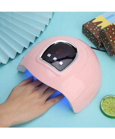 54W Intelligent UV LED Gel Nail Polish Dryer Manicure Tool with Automatic Sensors and LCD Display - Pink - Buy Online on GoSupps.com