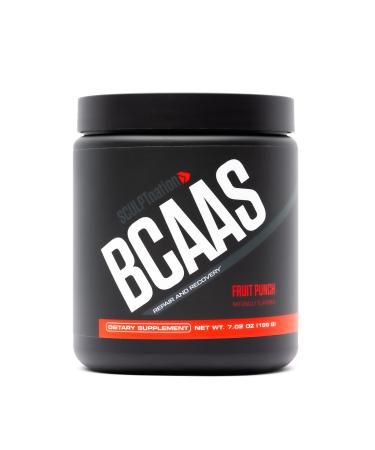 Sculpt Nation by V Shred BCAA Powder - Powerful Amino Acids Blend to Support Recovery and Endurance Branch Chain Essential Amino Acids Fruit Punch - 30 Servings