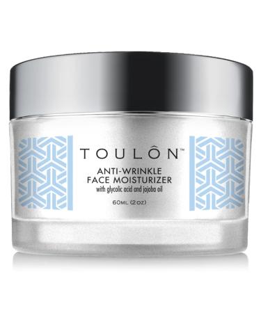 TOULON Glycolic Acid Cream 10% Face Moisturizer. Best Alpha Hydroxy Acid Products  Exfoliating  Anti-Aging Wrinkle Cream with AHA for Acne Prone Skin  Natural Exfoliator for Day and Night