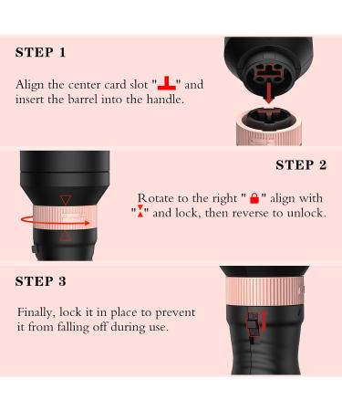 Thermal Brush 3 in 1 Set - Ionic Heated Round Curling Brush for Volume & Smooth Hair - Fast Heating Ceramic Curling Iron (Black) - International Shipping Available - Buy Online on GoSupps.com