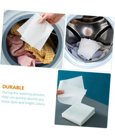 Gatuida 360 Pcs Anti-cross-dyeing Absorbing Film Washer Machine Cleaner Dye Paper Household Laundry Paper Useful Big Lots Color Absorbing Cloth White Anti-cross-staining 1 count (Pack of 1) Whitex5pcs - Buy Online on GoSupps.com