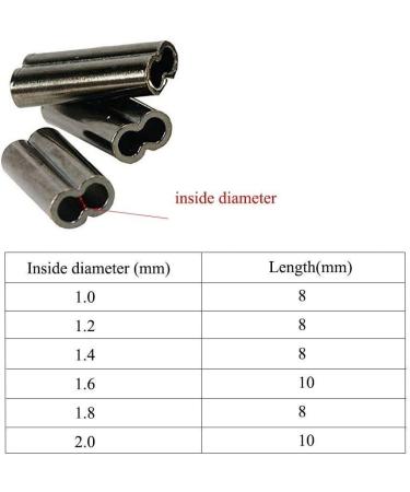 Double Barrel Crimp Sleeve Kit - Copper Fishing Line Tube Connectors (150/210/300 Pack) in 3 Sizes - Buy Online on GoSupps.com