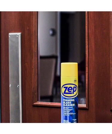Zep Foaming Glass and Plexiglass Cleaner 19oz (Case of 4) - Vertical Surface Foaming Formula - Buy Online on GoSupps.com