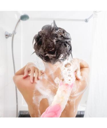 3pcs Long Shower Mesh Pouf Set | Soft Bath Sponge Balls for Luxurious Cleaning - Buy Online on GoSupps.com