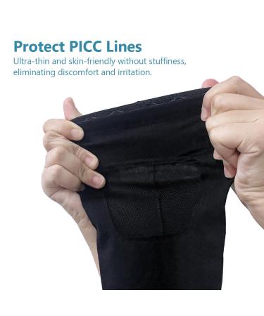 WXFEXIA PICC Line Cover with Mesh Viewing Window Breathable Upper or Lower Arm Line Sleeve Comfort Cast Protector (M) - Buy Online on GoSupps.com