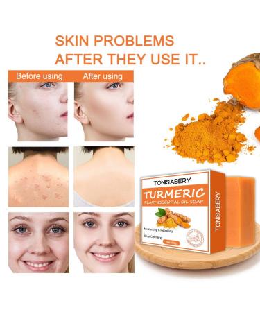 Buy Ginger Soap & Turmeric Handmade Bar - Moisturizing & Deep Cleansing with Soap Saver Bag - International Shipping Available - Buy Online on GoSupps.com