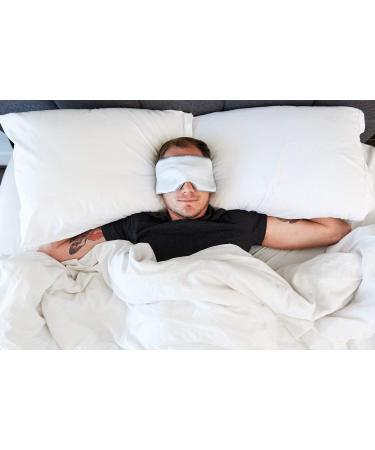 Premium Moonbow Satin Sleep Eye Mask - Soft Comfort Eye Shade for Men & Women - Ideal for Travel - Silver - Buy Online on GoSupps.com