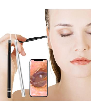 6Pcs Stainless Steel Ear Wax Removal Set with Endoscope AN108 - Ear Cleaner Kit for Kids, Adults, Pets - Includes 6 Ear Spoons & Storage Bag - Buy Online on GoSupps.com