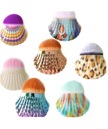 Buy Shell Shape Makeup Brush - Portable Foundation & Blush Brush for Women | International Shipping - Buy Online on GoSupps.com