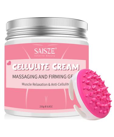 Saisze Cellulite Cream with Massager  Massaging and Firming Gel  Sweat Enhancer Hot Cream  Body Cream for Firming  Tightening and Moisturizing Skin  Toning for Legs  Arms and Body
