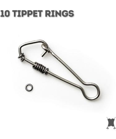 10 Pack 2mm Tippet Rings: Lightweight Trout Leader & Fly Fishing Connectors - Buy Online on GoSupps.com