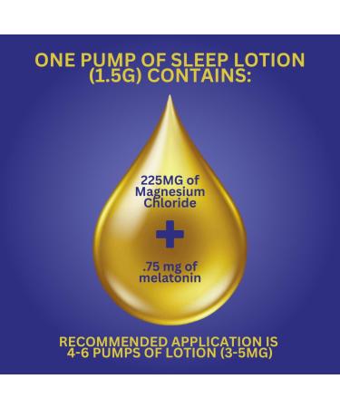 nfuse Magnesium Sleep Lotion - 225mg USP Magnesium Chloride with Melatonin & Lavender Essential Oils Fast Absorbing Deep Relaxation and Sleep Support Body Lotion 8 oz - Buy Online on GoSupps.com