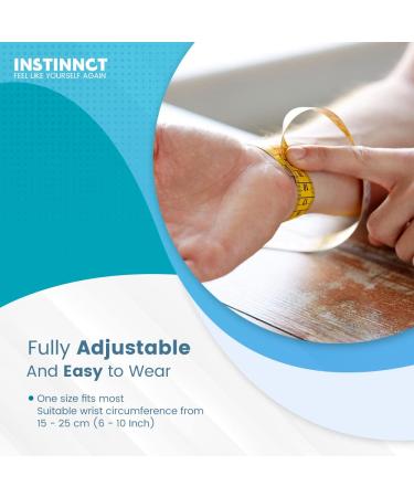 INSTINNCT Adjustable Wrist Thumb Support Brace for Men & Women - Relieve Hand Discomfort and Fatigue - Fits Left or Right Hand - Beige (Single) - Buy Online on GoSupps.com