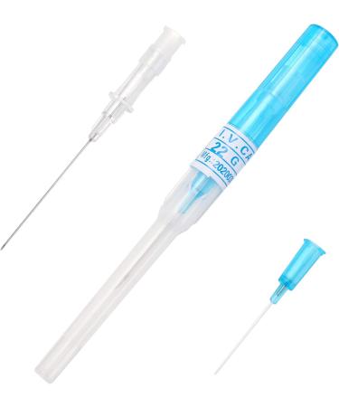 20PCS 22G IV Catheter Needles - Disposable Stainless Steel Piercing Needles for Ear, Nose, Belly, Navel, Nipple Piercing - Buy Online on GoSupps.com
