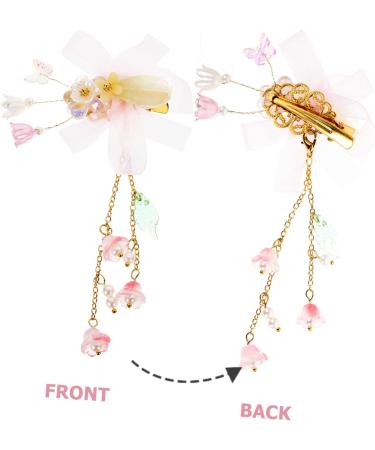 Beaupretty Pink Hair Accessories Pairs tassel flower hair clip pink hair clip hair for kids kid hair flower hair kids hair kids hair clips Hairpin girl Infant Hair Accessories - Buy Online on GoSupps.com