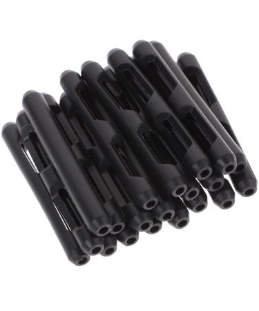 Doitool 10 pairs of glasses controls Brillen leg cover Brillen bracket sleeve earrings earrings ear protectors glasses-ironing glasses hinge glasses pads made of silicone pebble gel pebbles Temple black