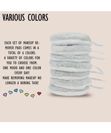 Superu Round Washable Cotton Pads - 6er Set | Reusable Makeup Towels | Hypoallergenic Facial Cleaning | Pore-Deep Cleansing with Laundry Bag | Eco-Friendly Grey - Buy Online on GoSupps.com