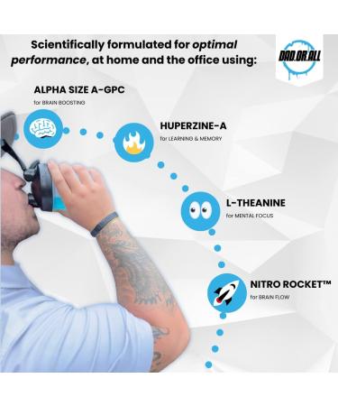 DADORALL Nootropic Powder | Sugar-Free Energy & Focus Drink Mix | 200mg Caffeine | Blue Yum Flavor | 30 Servings | International Shipping - Buy Online on GoSupps.com