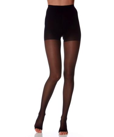 SCUDOTEX Panty 240 Denier Open Lace open Color black Size 2-1 piece