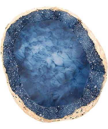 Lurrose Blue Resin Nail Art Palette - Polish Holder & Gel Mixing Tool for Manicure & Makeup - Buy Online on GoSupps.com