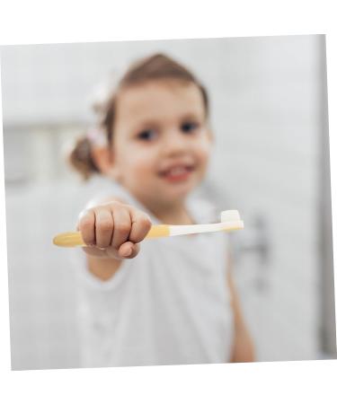 Frcolor Panda Toothbrush for Children - Silicone Manual Toothbrush with Contoured Bristles - Travel-Friendly Kids Oral Care - 1 Pack Yellow - Buy Online on GoSupps.com