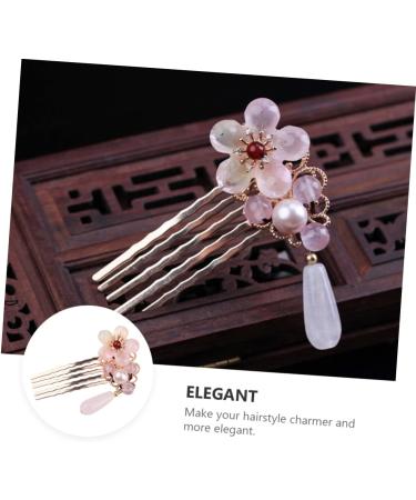 Ipetboom 1pc Hair Comb Hair Accessories Hair Gems for Women Bridal Hair Tiara for Girls Floral Hair Comb Flower Pearl Crystal Hair Hairpin Freshwater Pearl Bangs Comb Miss Wedding - Buy Online on GoSupps.com
