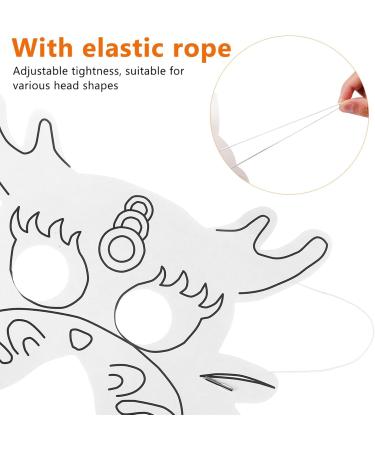 Vicasky Animal Masks for Kids - DIY Empty Graffiti Jungle Carnival Masks for Parties & Halloween - Buy Online on GoSupps.com