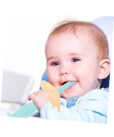 Anneome Baby Toothbrush - Silicone Bristle Training Toothbrush for Oral Care (1 Pack Blue) - Buy Online on GoSupps.com