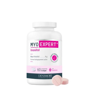 Densmore - MYO EXPERT - 4000mg myo inositol - SOPK quilibre hormonal - Compl ment alimentaire - Haut dosage myo inositol - 60 comprim s croquer - Cure 20 jours - Go t frambroise