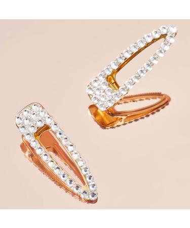 Kitsch Large Rhinestone Hair Clips for Women Elegant Gold Hair Clip Easy to Open Alligator Hair Clips Pretty Metal Hair Clips for Styling Short Hair Cute Hair Clips for All Hair Types 1pc Gold - Buy Online on GoSupps.com