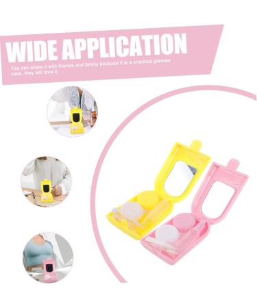 Solustrie Contact Lens Case with Mirror - Travel Lens Organizer & Colored Lens Storage Box - Buy Online on GoSupps.com