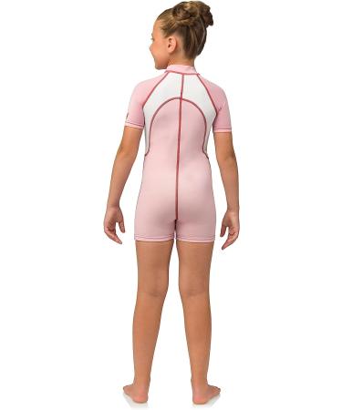 Cressi Kids Neoprene 1.5mm Short Sleeve Swimsuit - Large Pink | Ages 2-10 | Boys & Girls | Designed in Italy - Buy Online on GoSupps.com